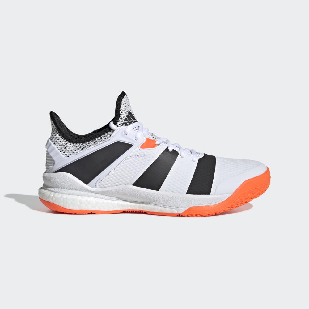 Adidas Men's Stabil X Volleyball Shoes White/Black/Orange Ireland F33828